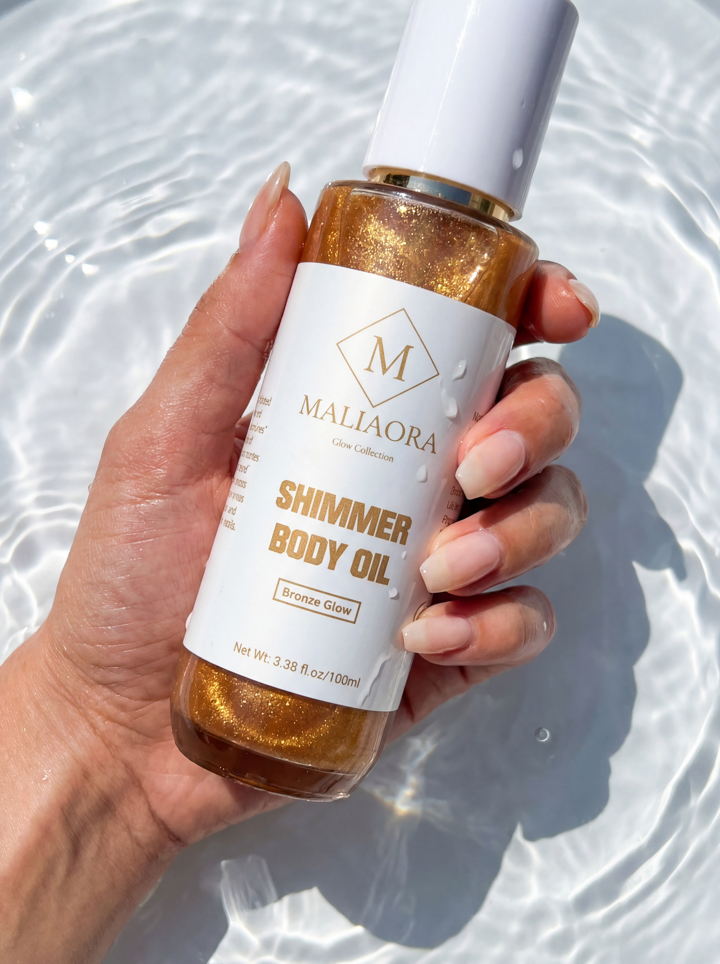 Bronze Glow Shimmer Body Oil – Hydrating Body Glow
